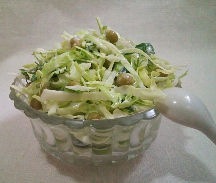 kogt kålsalat på japansk kost