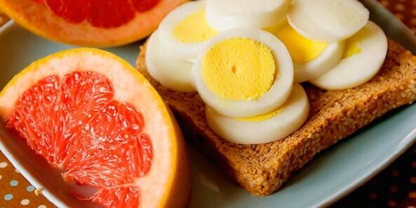æg og grapefrugt til vægttab