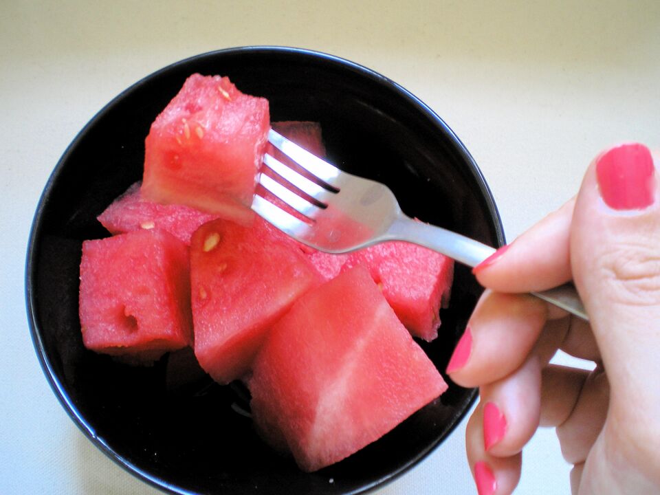 Spis vandmelon for at slippe af med ekstra kilo