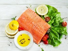 Proteindiætmenuen omfatter fisk