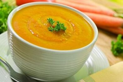 grøntsagspuré suppe til gastritis