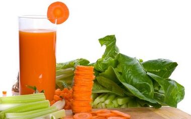 gulerodssaft og grøntsager til gastritis