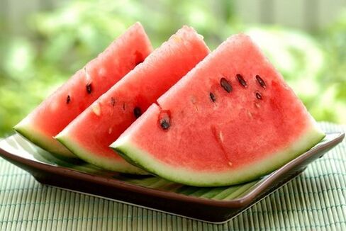 Skiver vandmelon til vægttab
